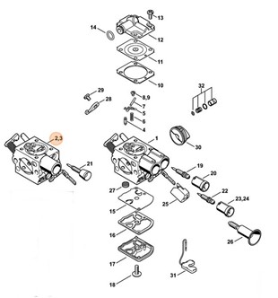 Gaźnik C1Q-S213A, Stihl 11411200612