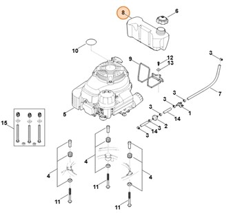 Zbiornik paliwa, Stihl 63783510400