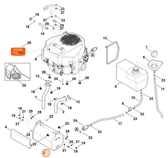 Tłumik, Stihl 61701400640