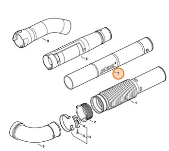 Rura dmuchawy Ø 80 mm, Stihl 42037083404