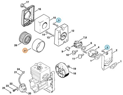 Filtr wstępnego oczyszczania, Stihl 42031410310