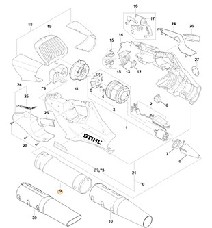 Rura dmuchawy, Stihl BA027015400