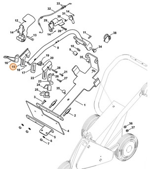 Okładzina zaciskowa, Stihl 42387910901