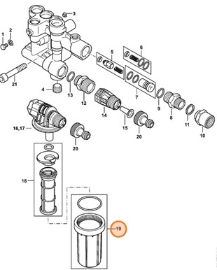 Obudowa filtra, Stihl 49001402800