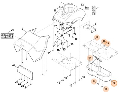 Pokrywa, Stihl 60127802010