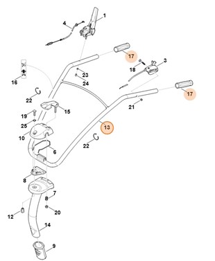 Uchwyt kierujący, Stihl 62417405205