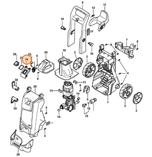 Obudowa przełącznika, Część dolna, Stihl 49514321001