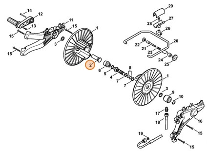 Oś, Stihl 47807917000