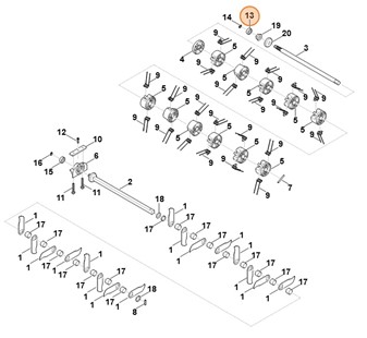 Łożysko kulkowe 6000-2RS, Stihl 62919840500
