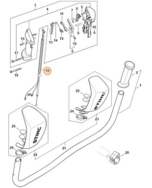 Linka gazu, Stihl 41471801119