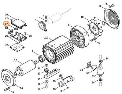 Nakrętka do rur 1", Stihl 92312612120