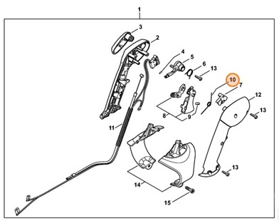 Sprężyna ramieniowa, Stihl 42821824500