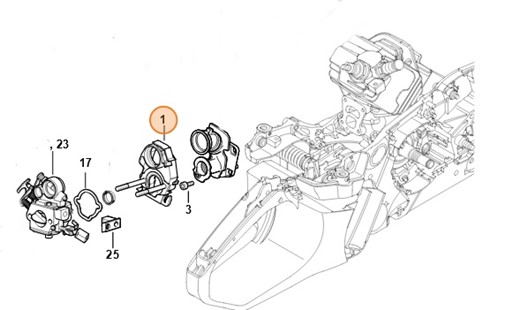Wspornik gaźnika, Stihl 11401200901