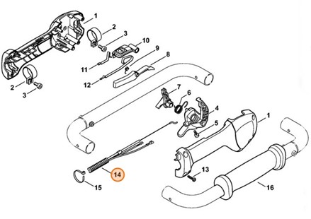 Linka gazu, Stihl 43131801103