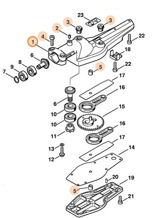 Obudowa przekładni, Stihl 42306400504