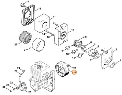 Koło zamachowe, Stihl 42034001200
