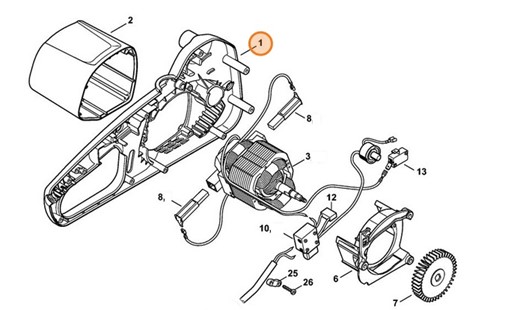 Obudowa silnika, Stihl 12086021202