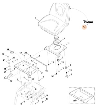 Siedzenie, Stihl 61707600301
