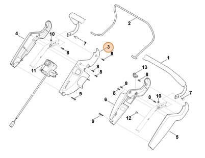 Połowka obudowy, Stihl 63401821306