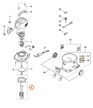Kosz filtrujący, Stihl SE017607900