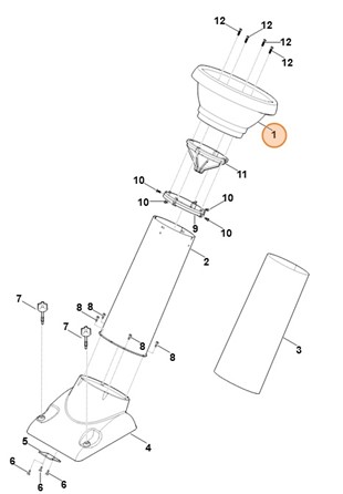 Górna część leja, Stihl 60087030301