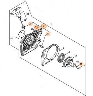 Obudowa wentylatora, Stihl 11400801800