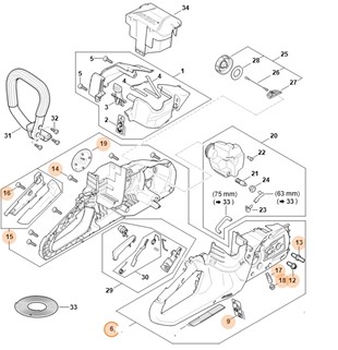 Korpus rękojeści, Stihl MA047901004