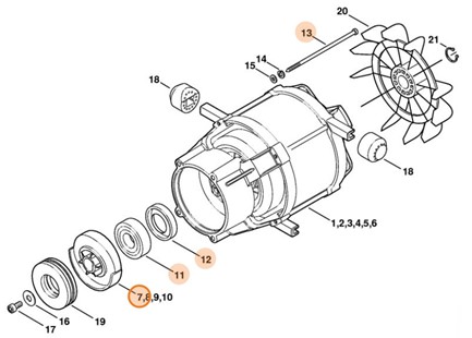 Tarcza zataczająca 6°4', Stihl 47557608700