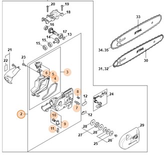 Obudowa przekładni, Stihl 41826400556