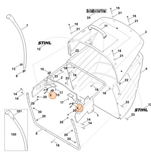 Sprężyna kątowa, Stihl 61707034900