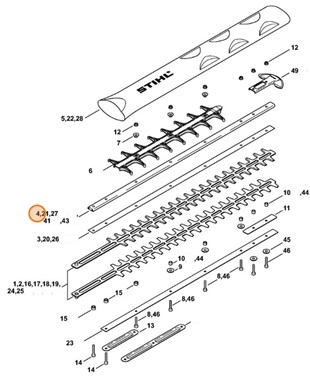 Prowadnik 500 mm / 20" T, Stihl 42376414605