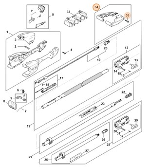 Zestaw z nóżką podporową, Stihl HA010071000