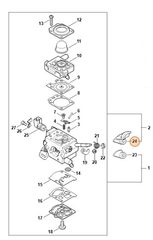 Dźwignia, Stihl 41471216601