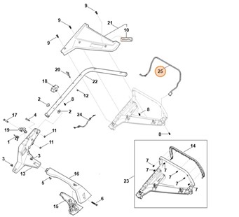 Dźwignia przełącznika, Stihl WB417640200