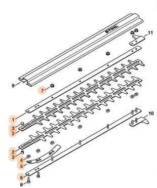 Zestaw zespołu tnącego 500 mm / 20", Stihl 42307105900