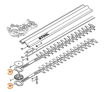 Nóż / noże 600 mm / 24", Stihl 42287106051