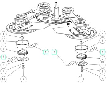 Zestaw ostrzy z tworzywa (8 szt.) na 2 wymiany, Orec 0360-73000 