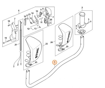 Uchwyt rurowy, Stihl 41487911702
