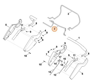 Dźwignia włączająca, Stihl 63407601500