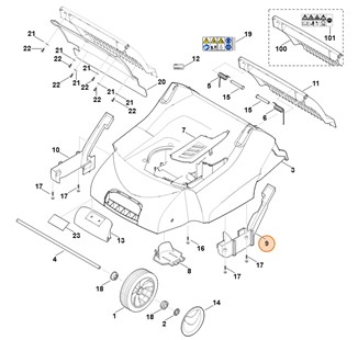Osłona lewa, Stihl 62907060722