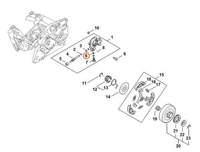 Okrągły pierścień uszczelniający 4x2, Stihl 96469450160
