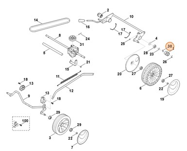 Klin mechanizmu wolnego koła, Stihl 00007048300