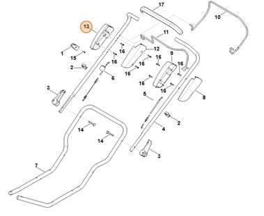 Połówka obudowy, Stihl 63837640612