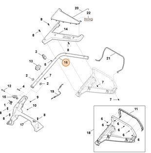Część dolna kierownicy, Stihl WA417802800