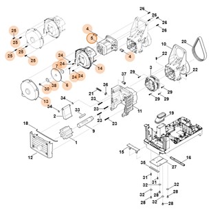 Silnik elektryczny 230V (2,5kW), Stihl 60136000225