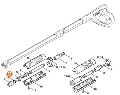 Dysza Ř 1,46 mm, Stihl 49155006334