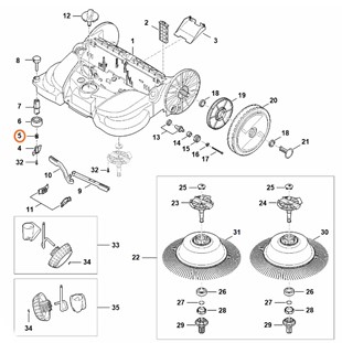 Sprężyna dociskowa, Stihl 48607318100