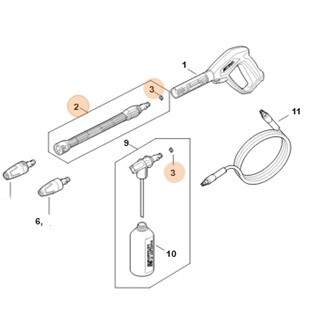 Lanca natryskowa, Stihl RE025000900