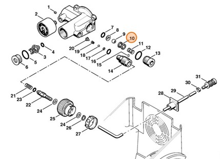 Kosz zaworu, Stihl 47225120800