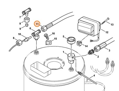 Wąż wysokociśnieniowy DN 8, 650 mm, Stihl 47525200602